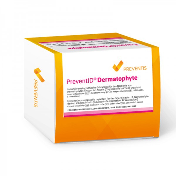 Preventid Dermatophyte: Primer test rápido en la detección de Hongos Dermatofitos (10 tiras reactivas)